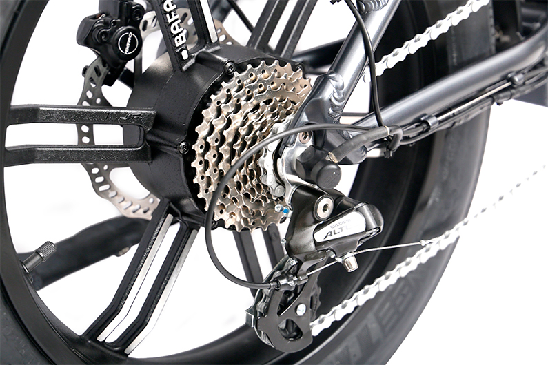 Fantas CARRO-S 1000W full suspension fat tire electric bicycle folding snow e-bike with retro big headlight