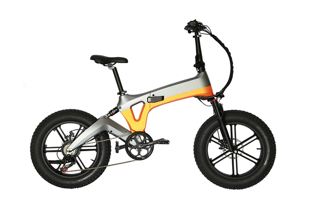 FANTAS magnesium alloy frame 20 inch folding fat tire electric bike with hidden battery